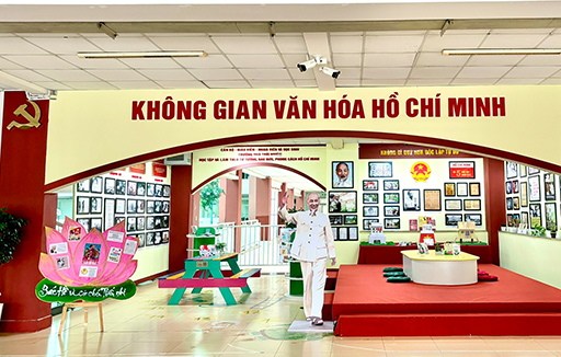 Không gian văn hóa Hồ Chí Minh tại trường mầm non Ngô Thời Nhiệm Tp. Mới, Bình Dương