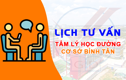 Lịch tư vấn tâm lý học đường tại cơ sở Bình Tân trường Ngô Thời Nhiệm