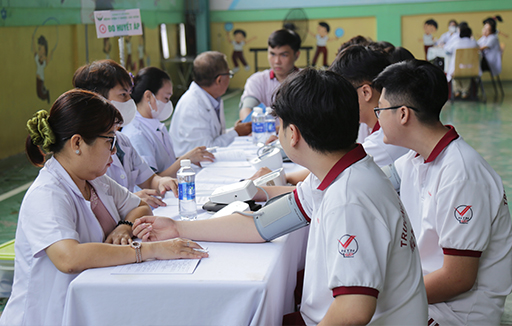 Trường Ngô Thời Nhiệm tổ chức khám sức khỏe đầu năm học 2024 - 2025 cho Cán bộ, Giáo viên, Nhân viên và học sinh trên toàn hệ thống