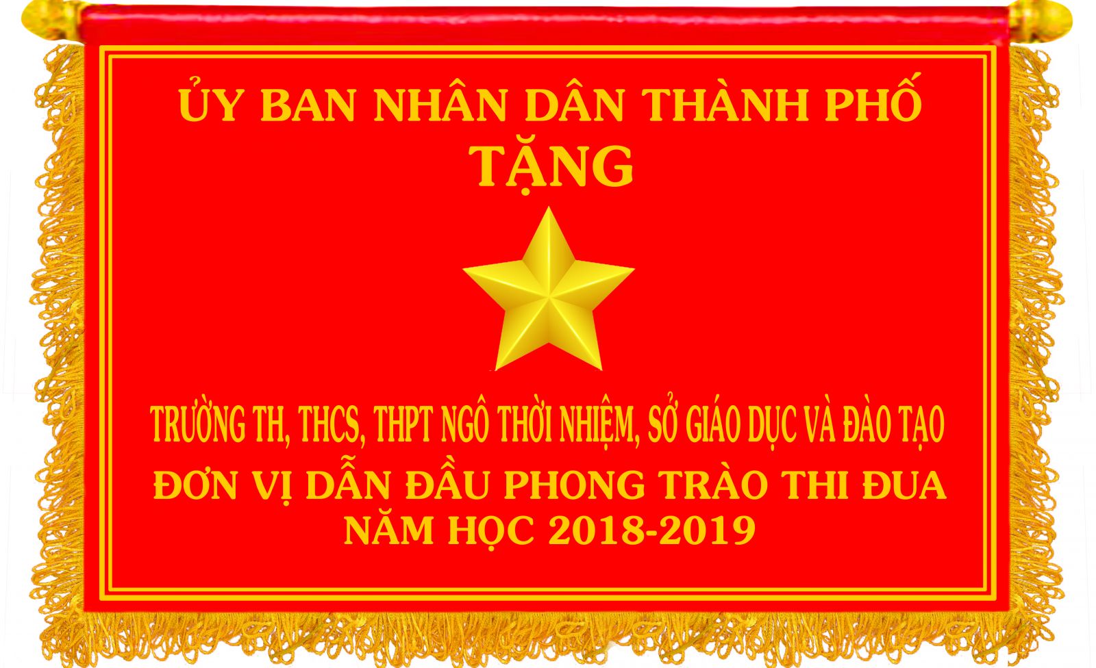 Đơn vị dẫn đầu phong trào thi đua năm học 2018 - 2019
