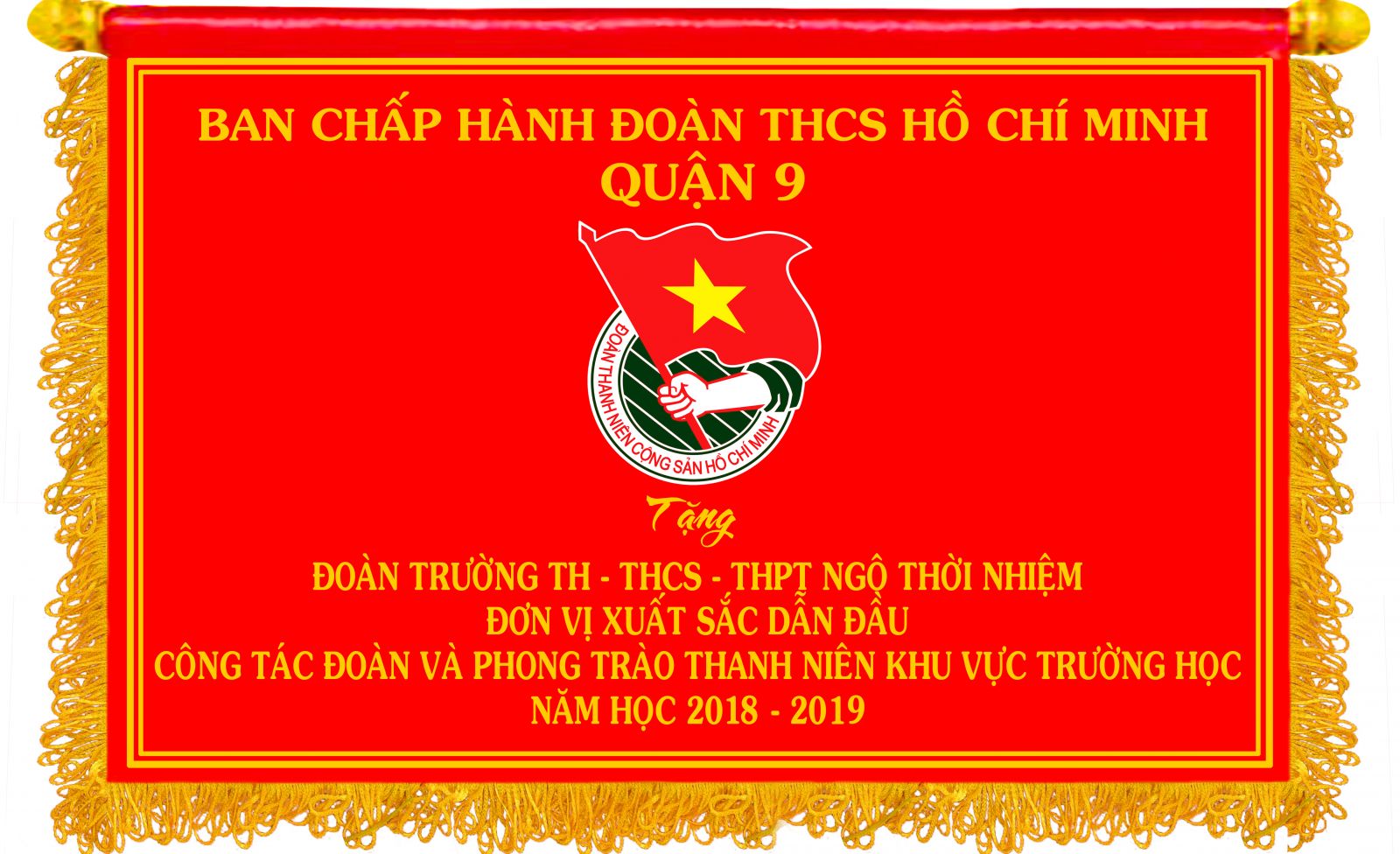 Đơn vị xuất sắc dẫn đầu Công tác Đoàn và phong trào thanh niên khu vực trường học Năm học 2018-2019
