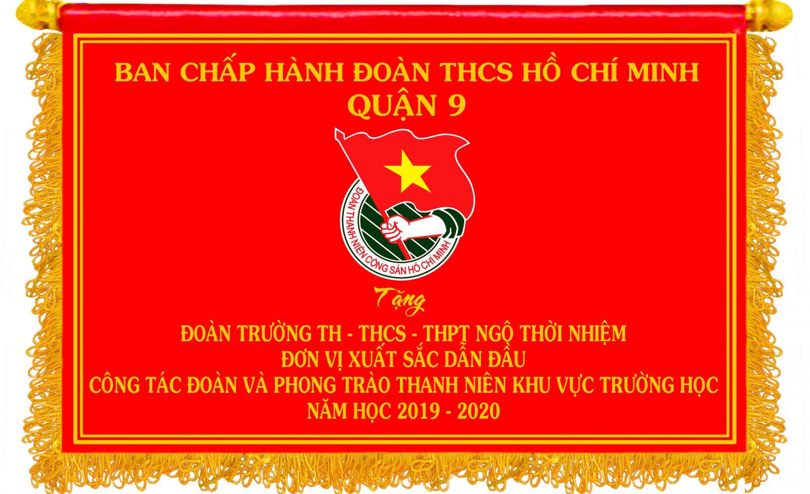 Đơn vị xuất sắc dẫn đầu Công tác Đoàn và phong trào thanh niên khu vực trường học Năm học 2019-2020