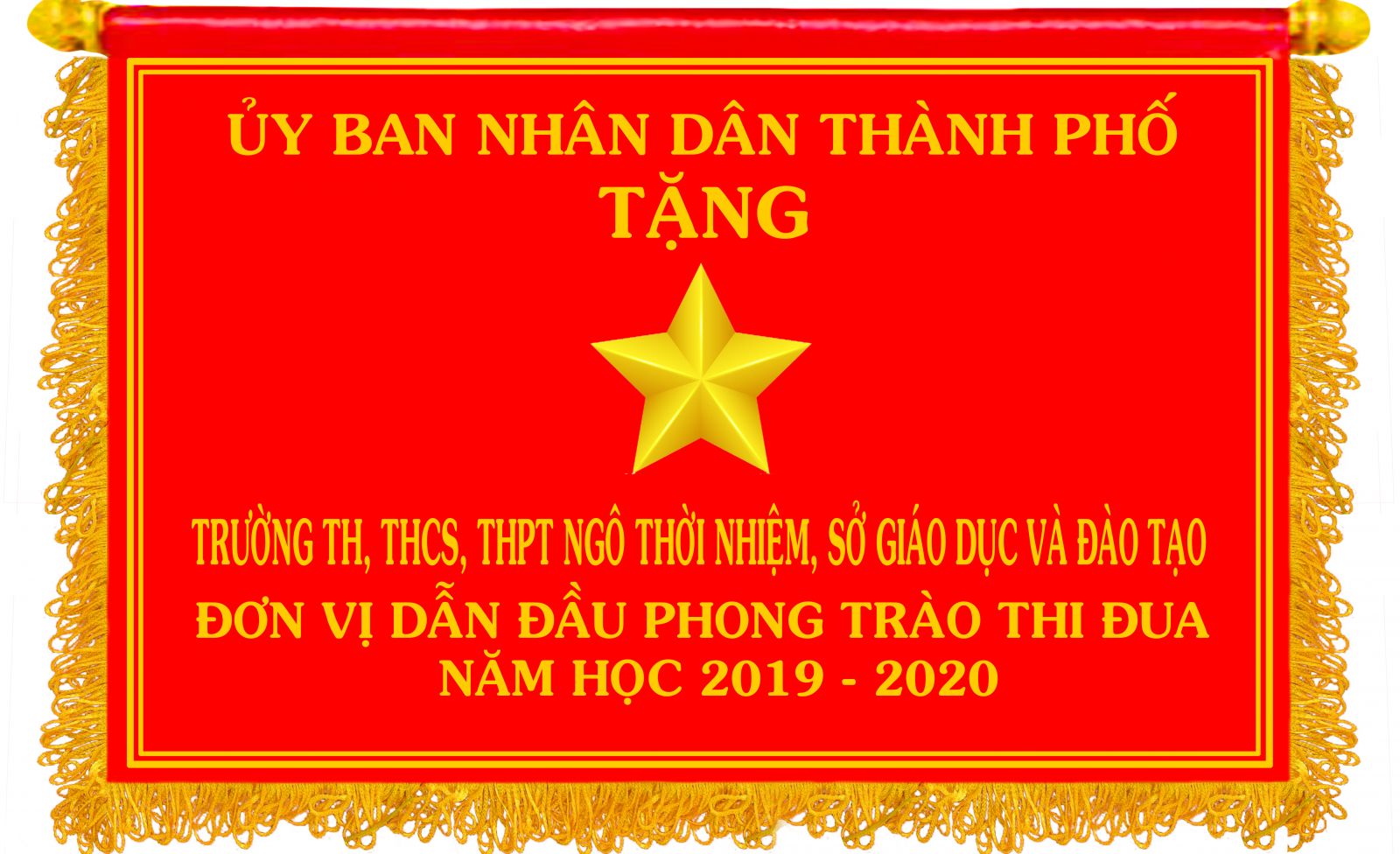 Đơn vị dẫn đầu phong trào thi đua năm học 2019 - 2020