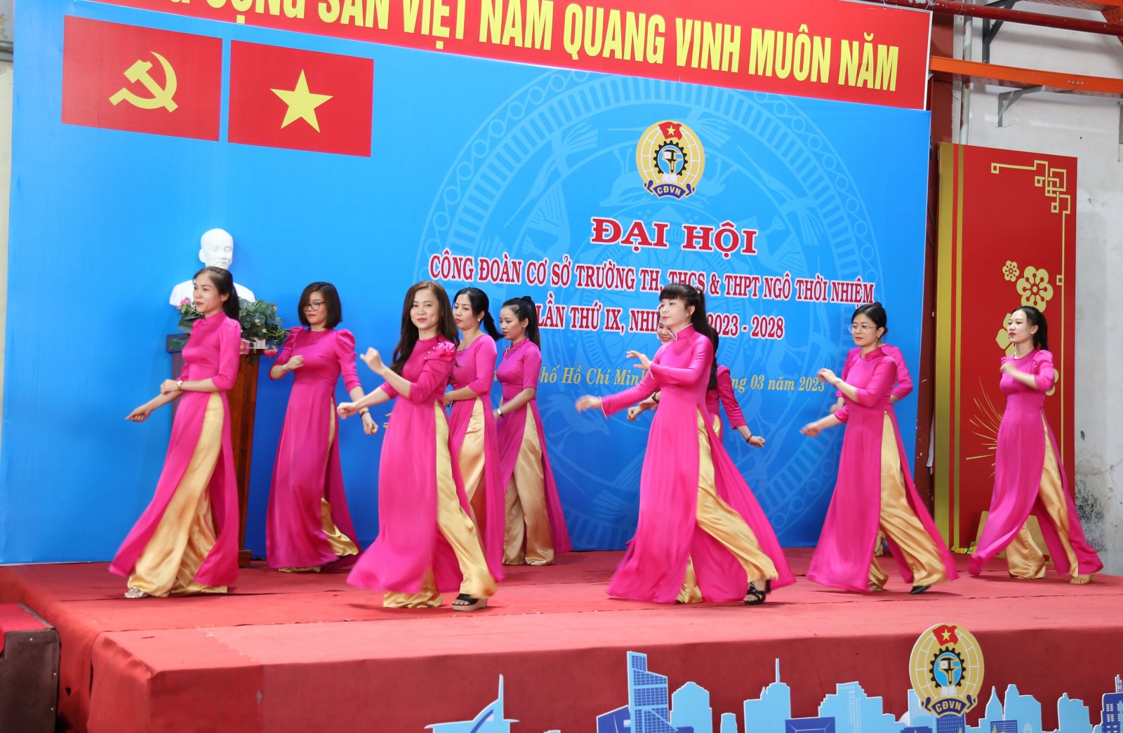 Đại hội Công Đoàn cơ sở trường Ngô Thời Nhiệm lần thứ IX, nhiệm kỳ 2023 - 2028