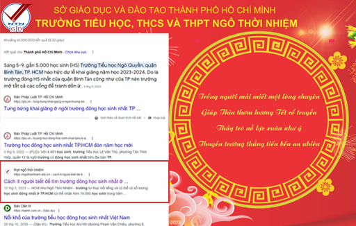 Top 5 trường THPT ngoài công lập TP.HCM  tốt nhất trong danh sách tìm kiếm