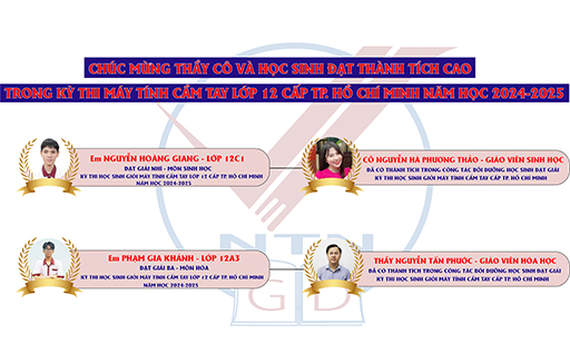 Trường Ngô Thời Nhiệm đạt thành tích cao trong kỳ thi Học sinh giỏi Máy tính cầm tay cấp TP. Hồ Chí Minh