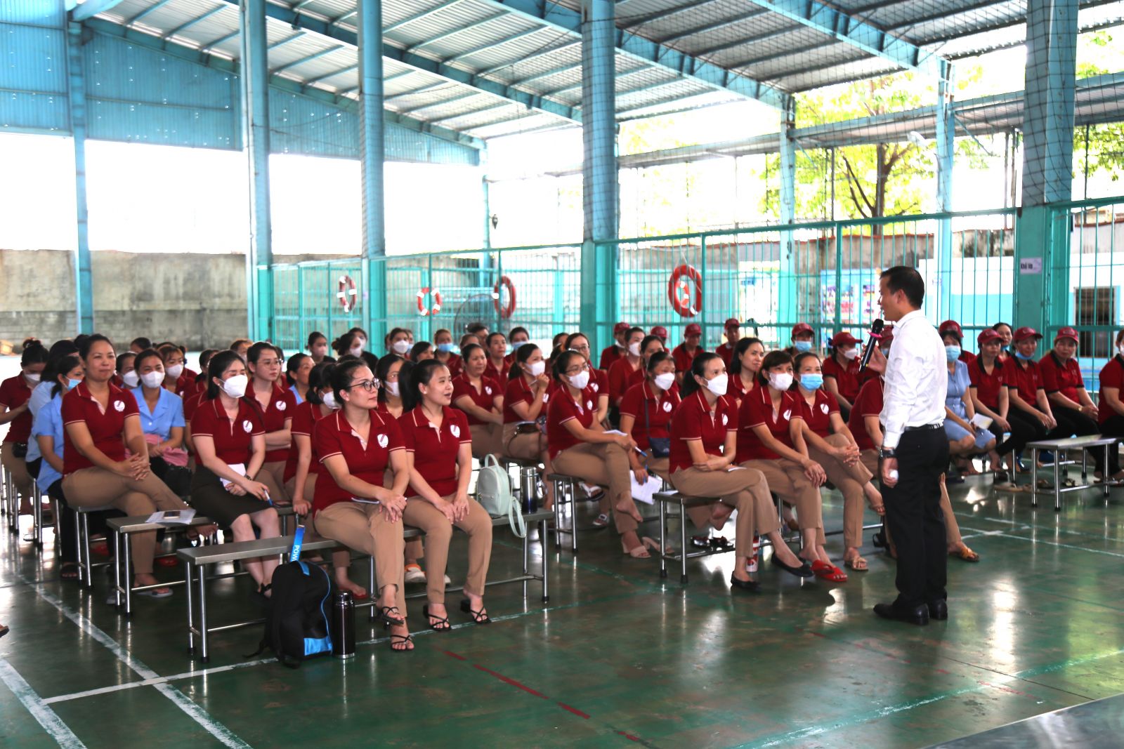 Gần 80 cán bộ, nhân viên bếp, bảo mẫu tham gia tập huấn An toàn vệ sinh thực phẩm