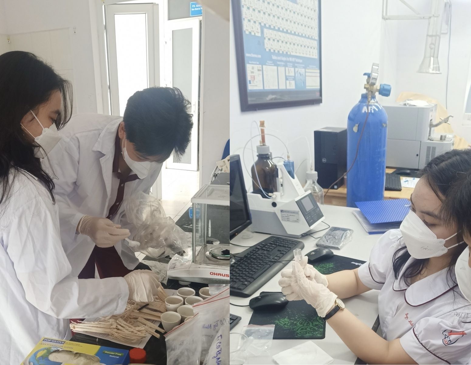 Học sinh làm thực nghiệm khoa học