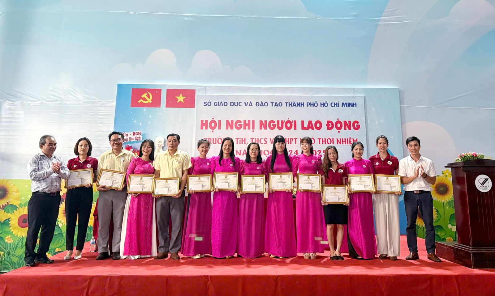 Hội nghị Người Lao động Công đoàn Cơ sở trường TiH, THCS và THPT Ngô Thời Nhiệm năm học 2024 – 2025